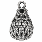 Charm Filigrana Pera Argentato Anticato
