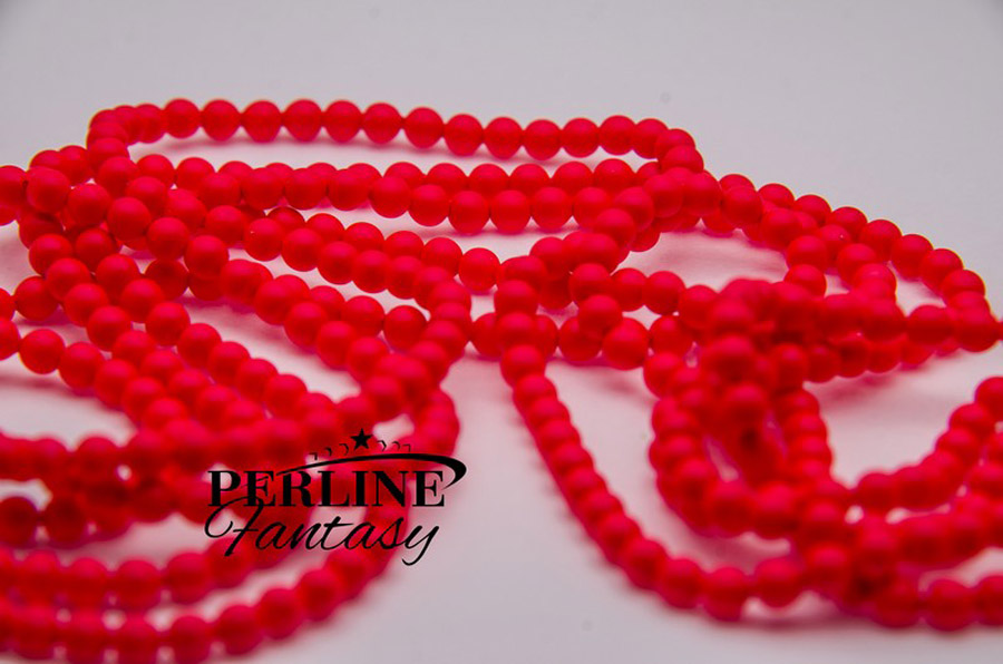 Perline Swarovski 4 Mm Neon Red