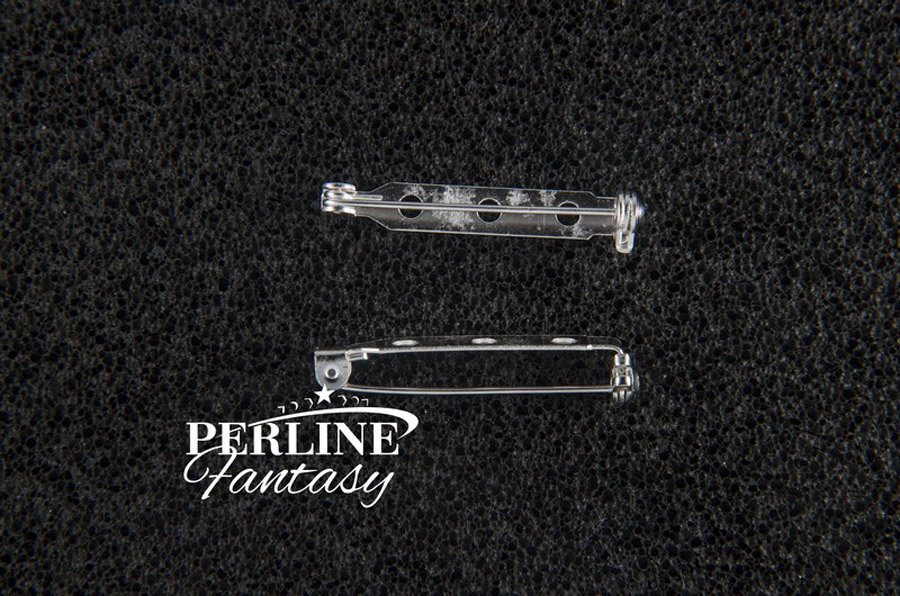 Spilla Con 3 Fori Argentata 30 Mm
