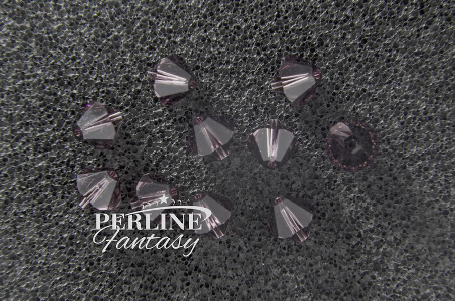 Bicono Swarovski 8 Mm Antique Pink