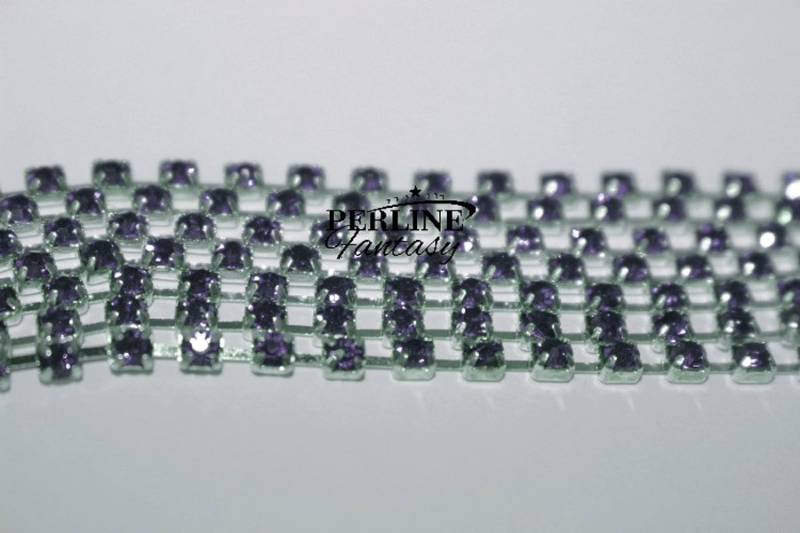 Catena Strass Aquamarine 3 mm