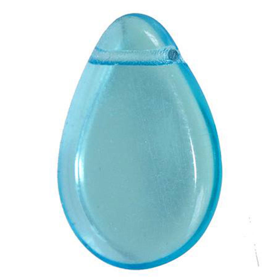 Perline Vintage Petalo Aquamarine X 20