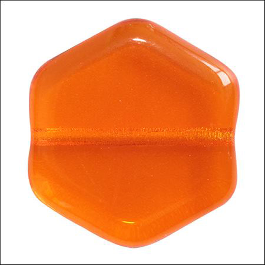Perline Vintage Esagono Hyacinth X 10