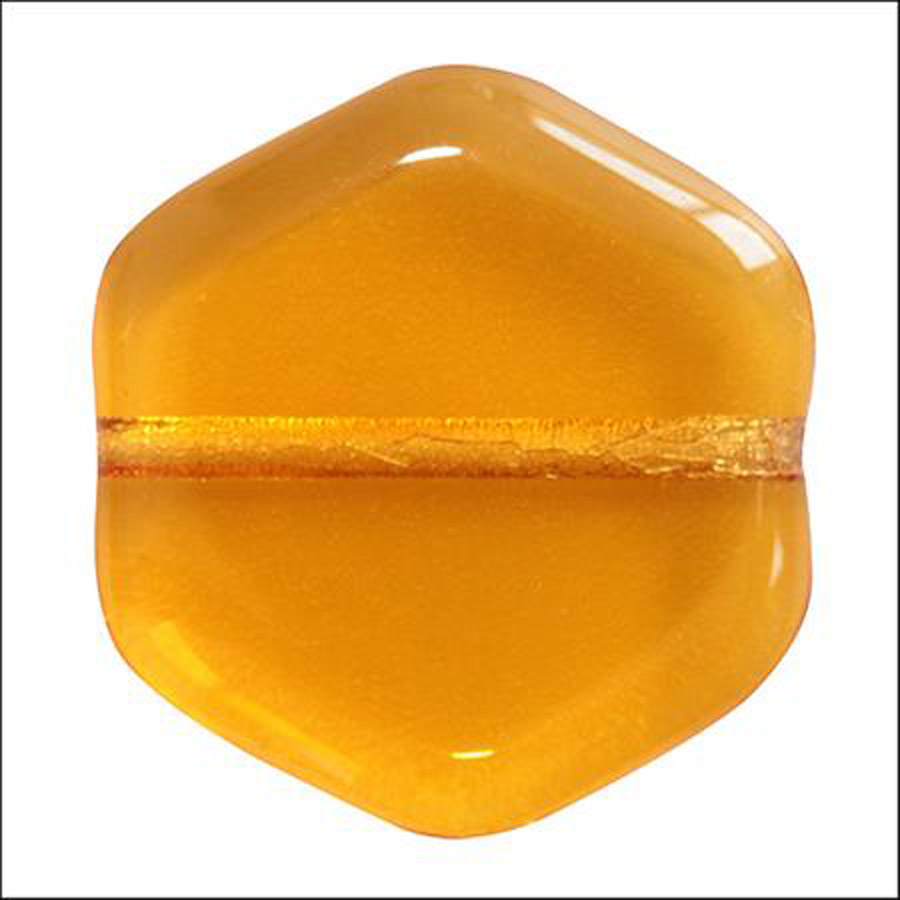 Perline Vintage Esagono Topaz X 10