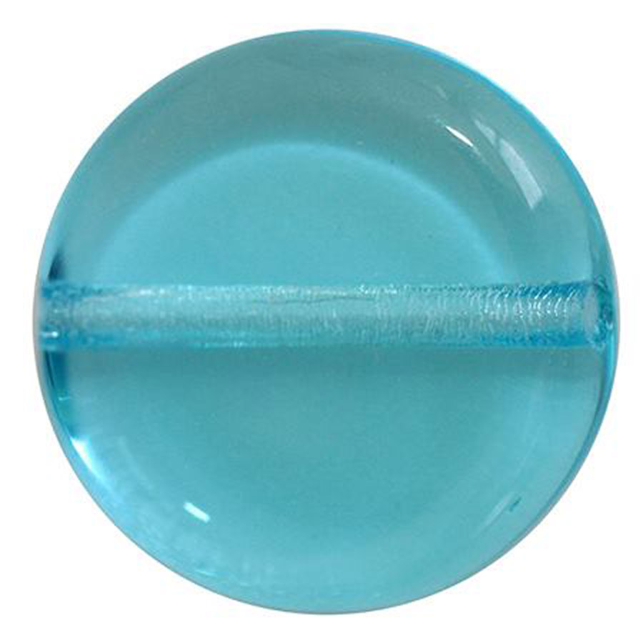 Perline Vintage Rotondi Aquamarine X 20