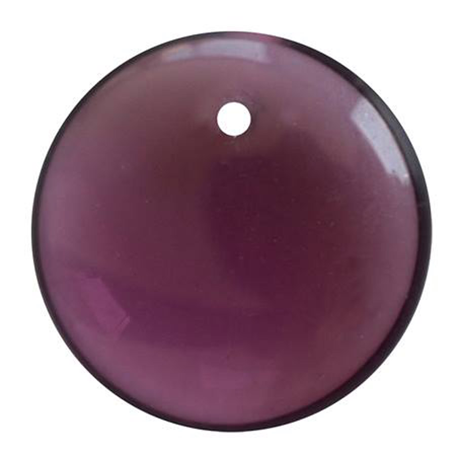 Perline Vintage Lentil / Ciondolo Amethyst X 20