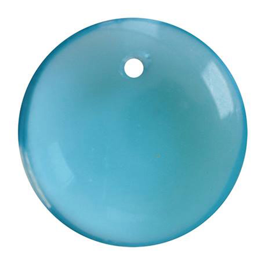 Perline Vintage Lentil / Ciondolo Aquamarine X 20