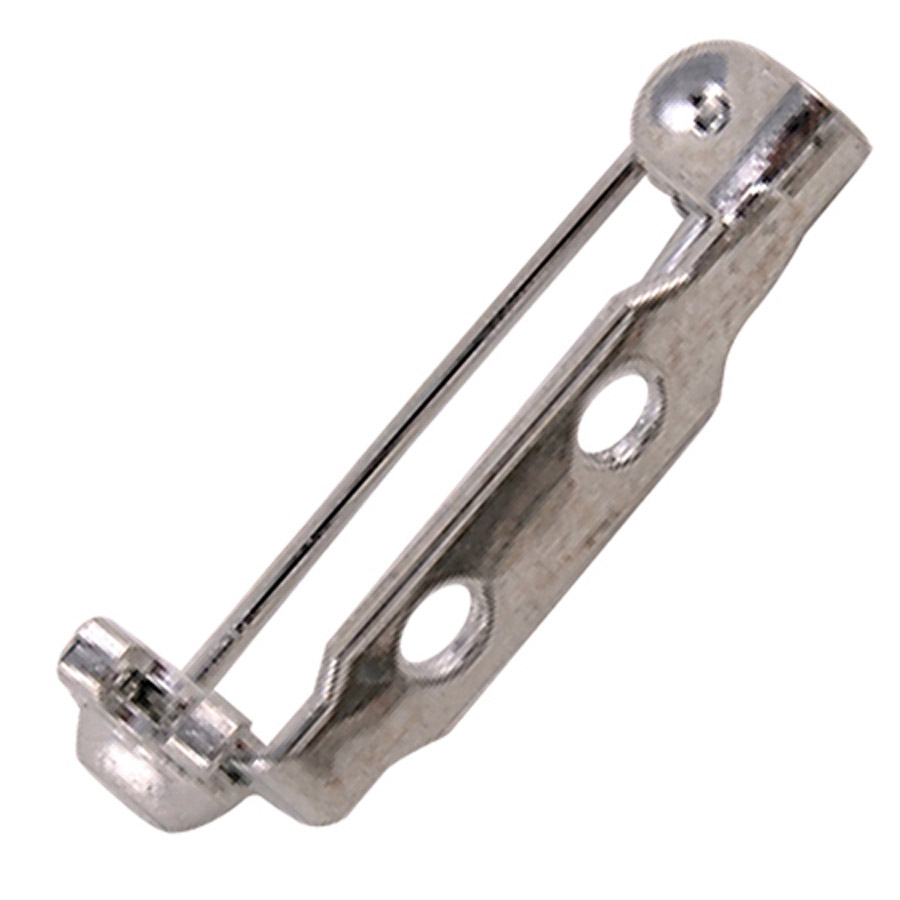 Spilla Con 2 Fori  Argentata 22 Mm