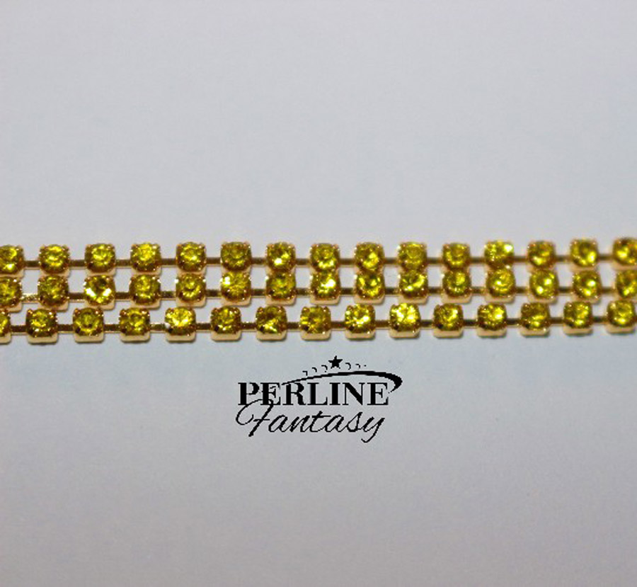 Catena Strass Citrine 2 Mm