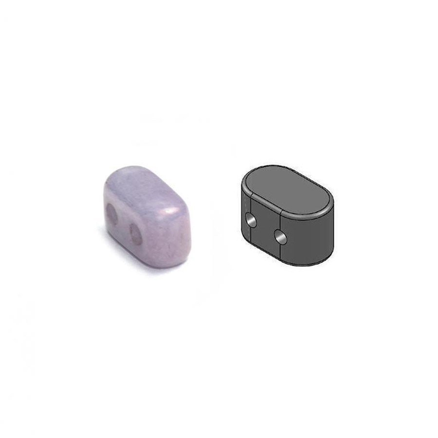 Ios® Par Puca® Opaque Mix Amethyst/Gold Ceramic Look