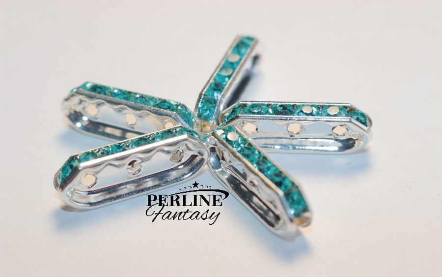 Distanziatore 3 Fori Aquamarine