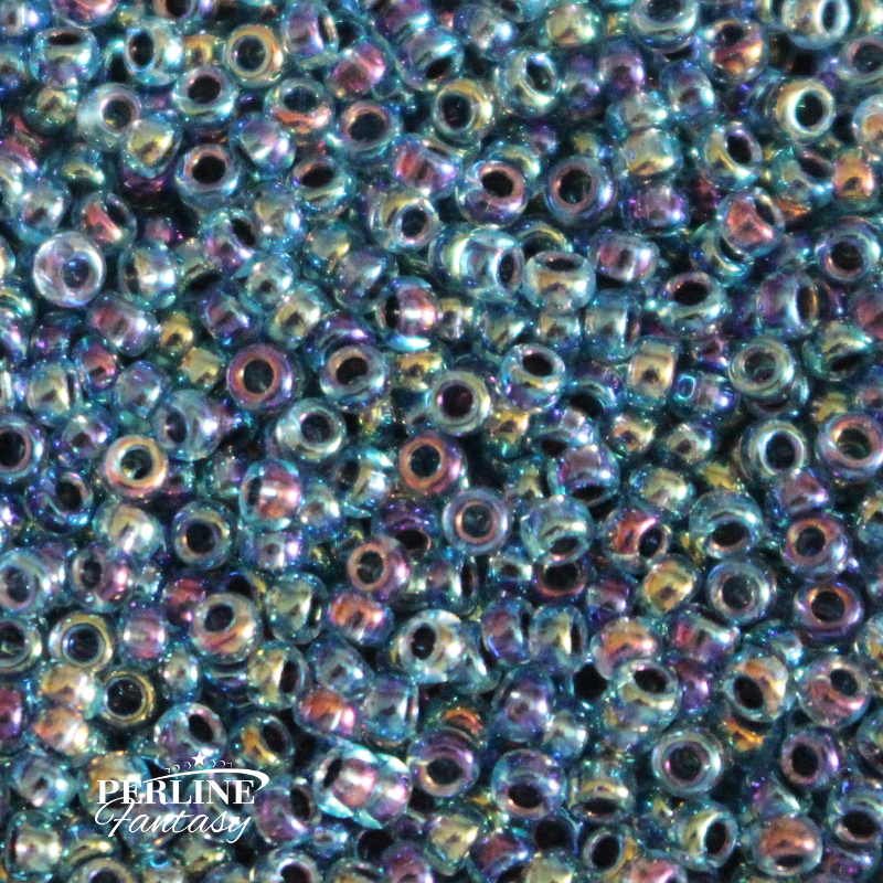 Rocailles Miyuki 11/0 Blue Lined Aqua AB (339)