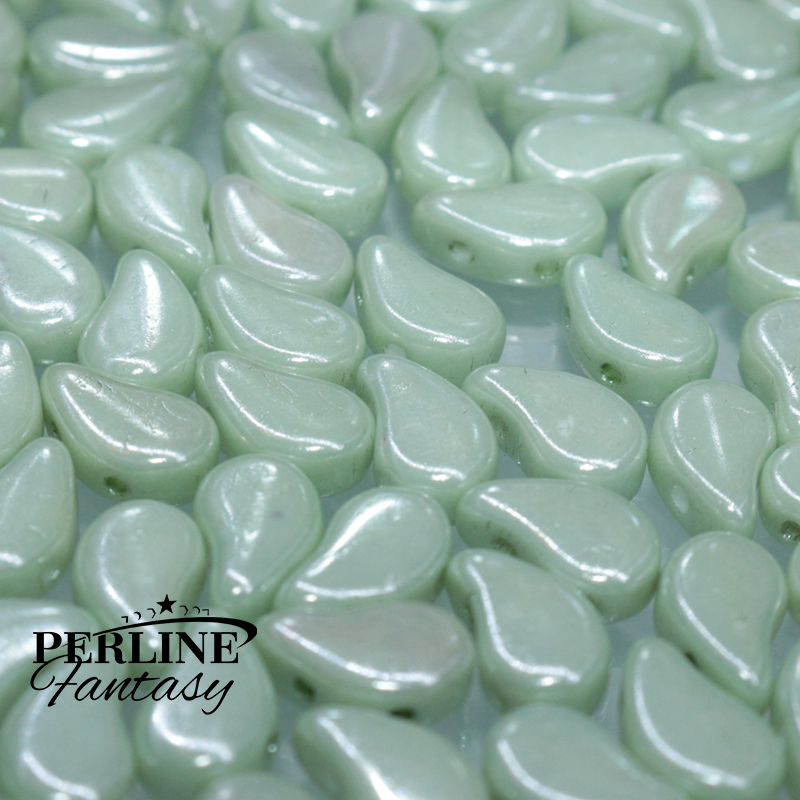 Paisley Duo Chalk Light Green Luster