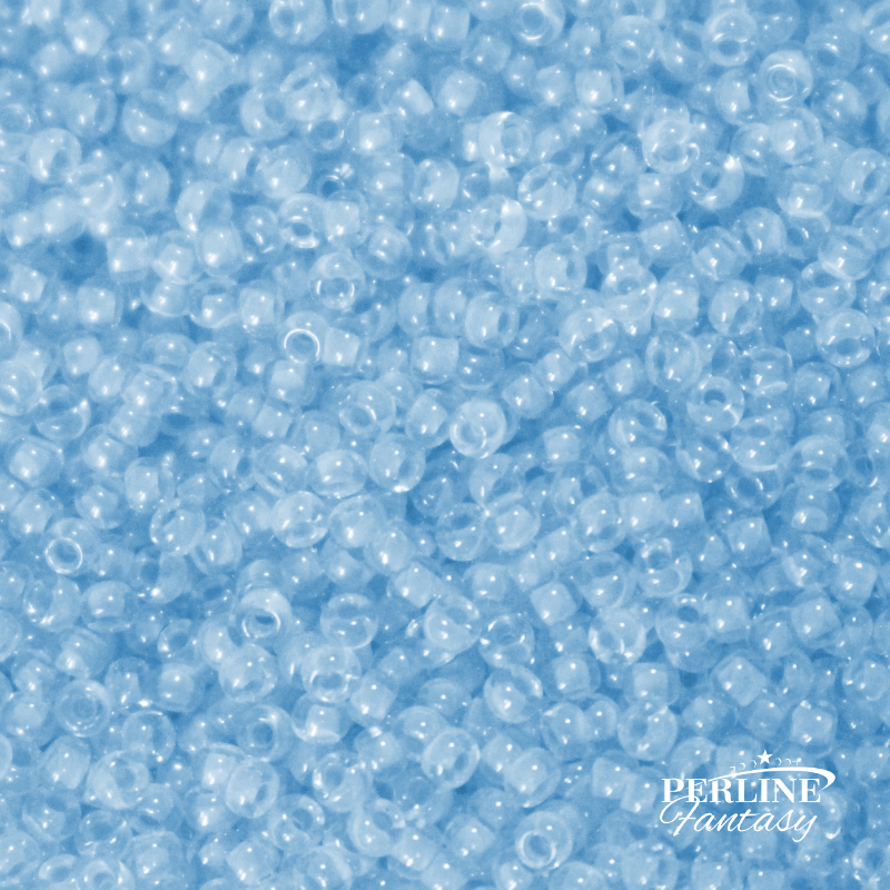 Rocailles Miyuki 11/0 Sky Blue Lined Crystal (221)