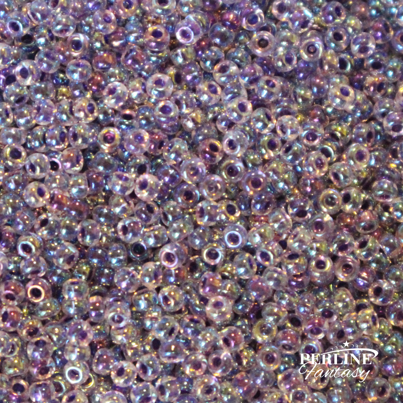 Rocailles Miyuki 11/0 Amethyst Lined Crystal AB (274)