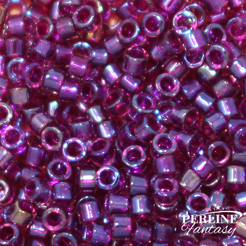 Miyuki Delica 11/0 Fuchsia Lined Amethyst AB