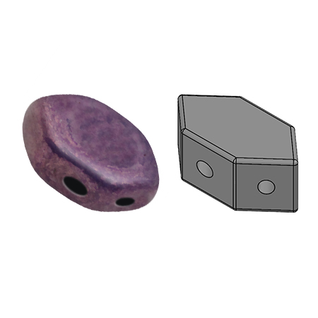 Paros® par Puca® Opaque Mix Amethyst / Gold Ceramic Look
