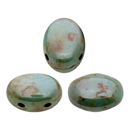 Samos® par Puca® Opaque Mix Blue / Green Ceramic Look