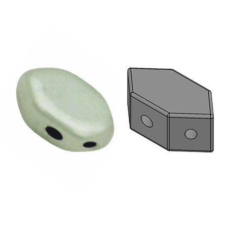 Paros® par Puca® Opaque Light Green Ceramic Look