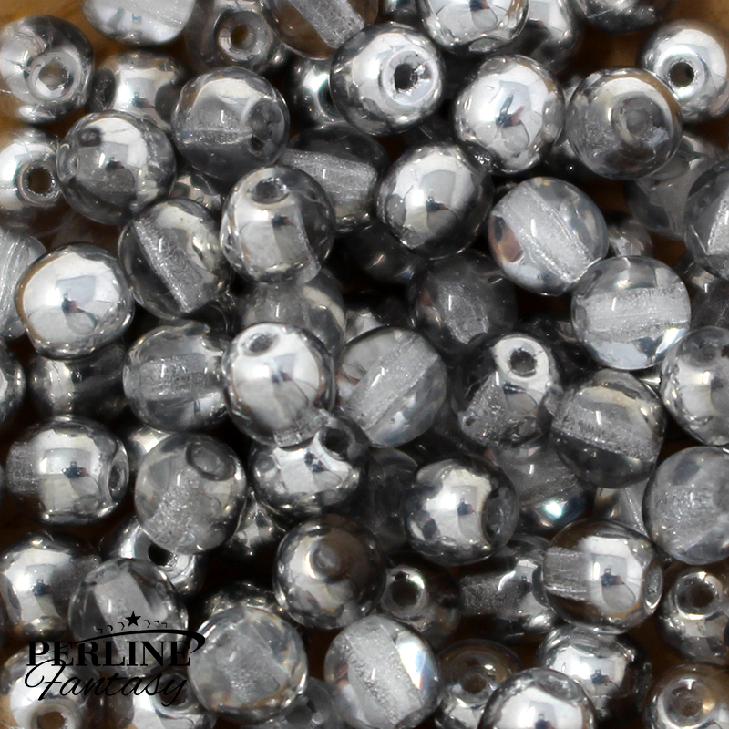 Perle Tonde Vetro di Boemia 4 Mm Crystal Full Labrador