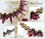 Perline Vintage Lentil / Ciondolo Amethyst X 20