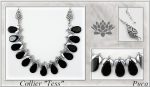 Perline Vintage Dark Topaz X 10