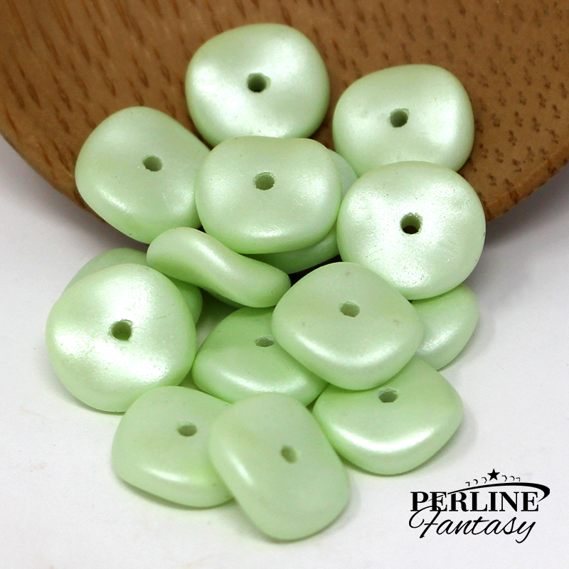 Perline Wavelet 10 Mm Pastel Green Perline Wavelet 10 Mm Pastel Green