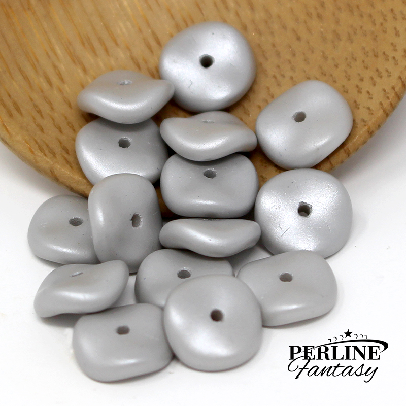 Perline Wavelet 10 Mm Pastel Grey