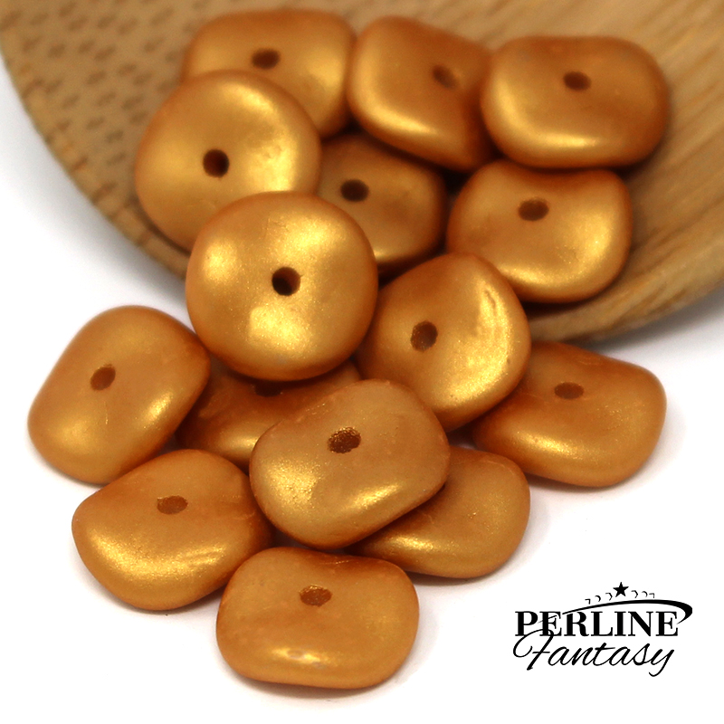 Perline Wavelet 10 Mm Metallic Gold Perline Wavelet 10 Mm Metallic Gold