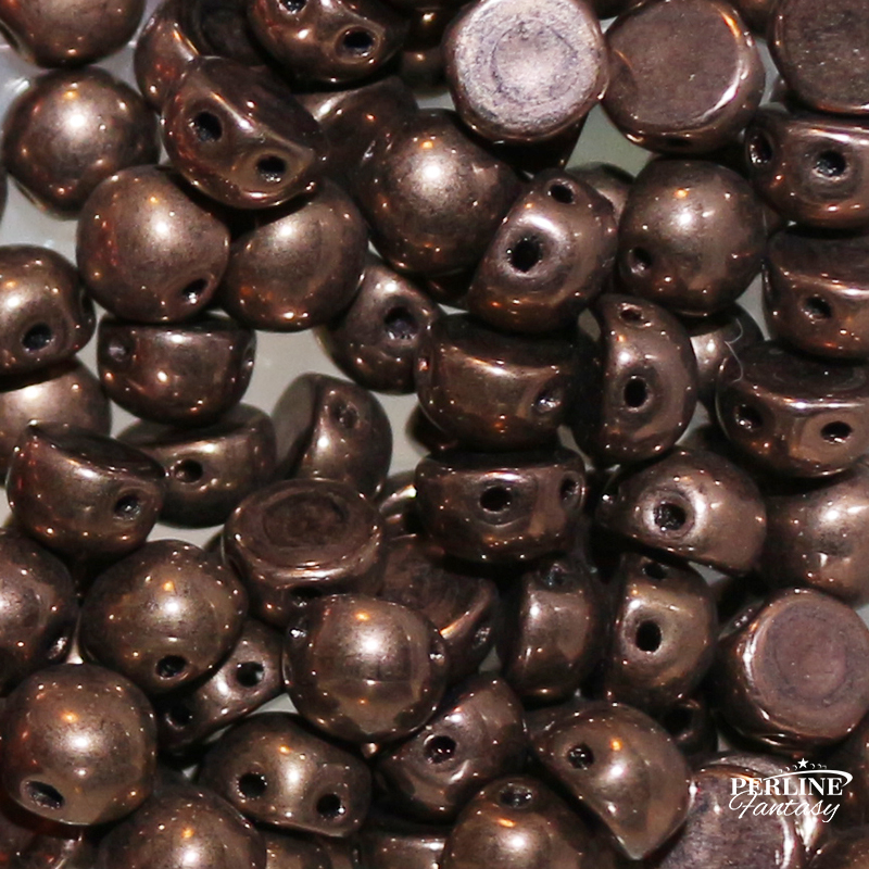 Cabochon 2 Fori 6 Mm Dark Bronze