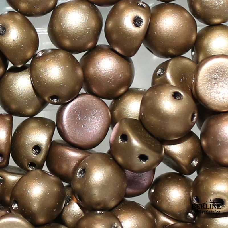 Cabochon 2 Fori 6 Mm Zinc Iris
