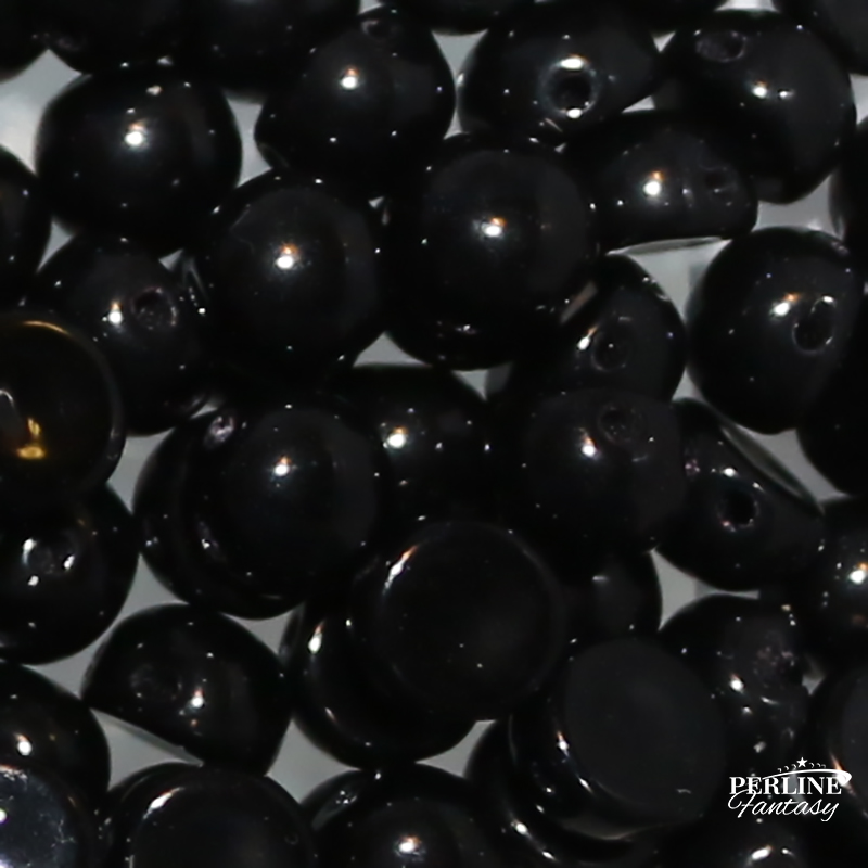 Cabochon 2 Fori 6 Mm Jet