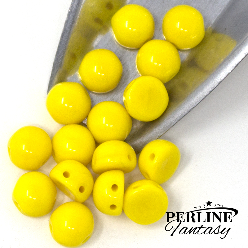 Cabochon 2 Fori 6 Mm Lemon