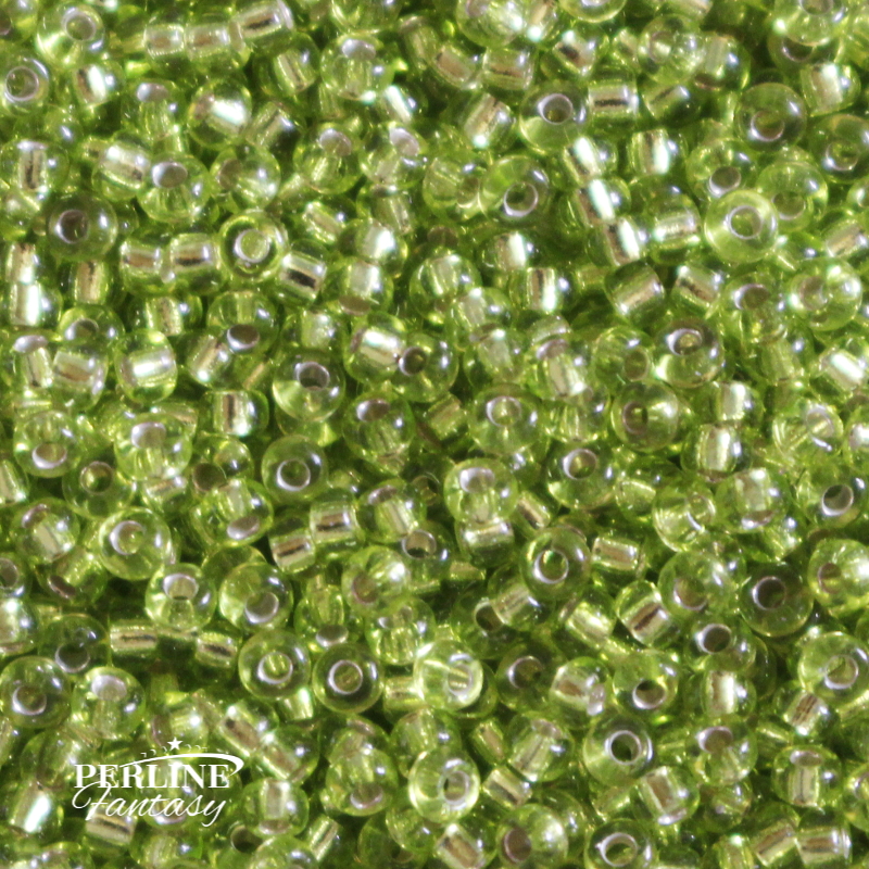 Rocailles Miyuki 11/0 Chartreuse Silver Lined (21)
