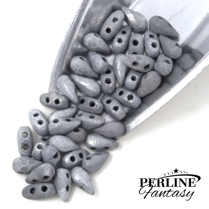 Perline DropDuo Etched Crystal Labrador Full Dark