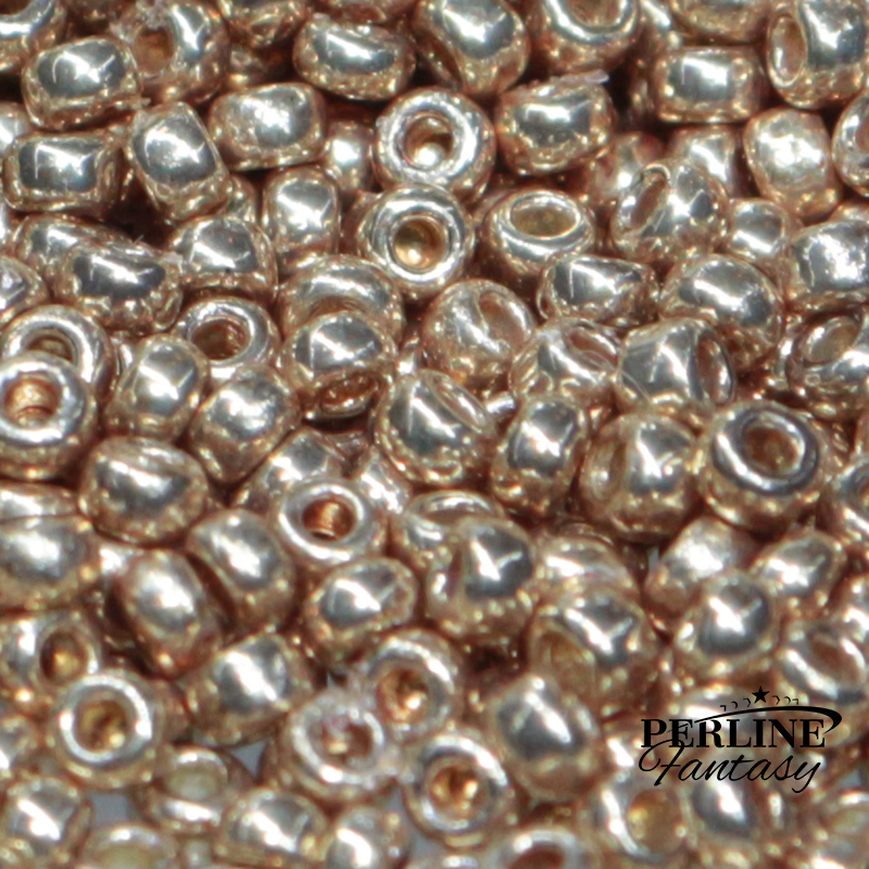 Rocailles Miyuki 11/0 Duracoat  Galvanized Champagne (4204)