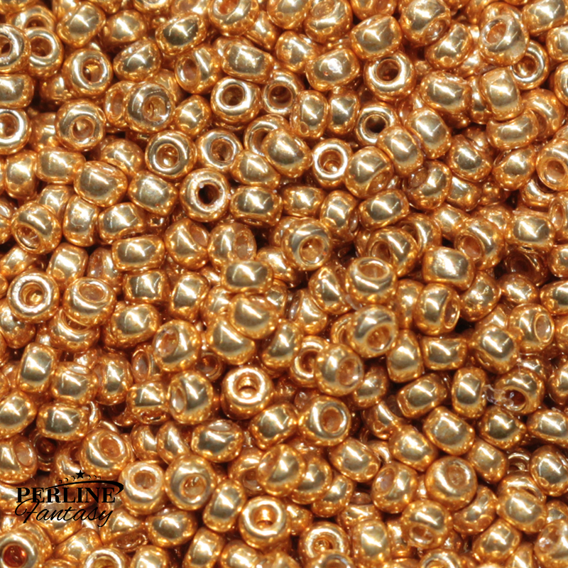 Rocailles Miyuki 11/0 Duracoat Galvanized Yellow Gold (4203)