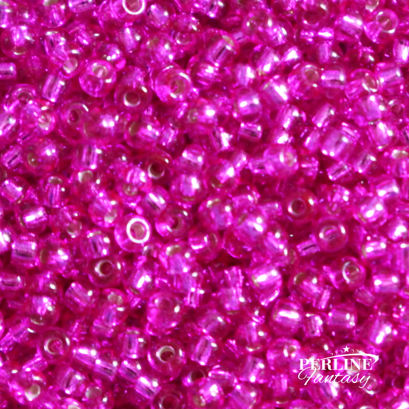 Rocailles Miyuki 11/0 Fuchsia Silver Lined - Dyed (1340)