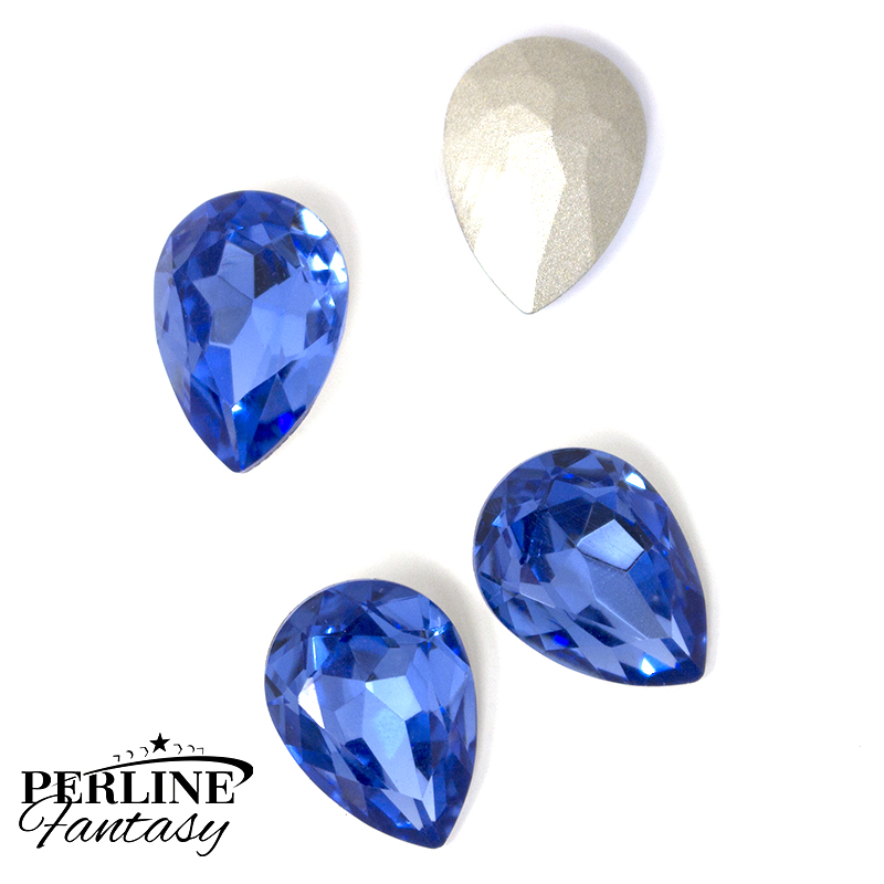 Cristallo Goccia Vetro 18 x 13 Mm - Sapphire