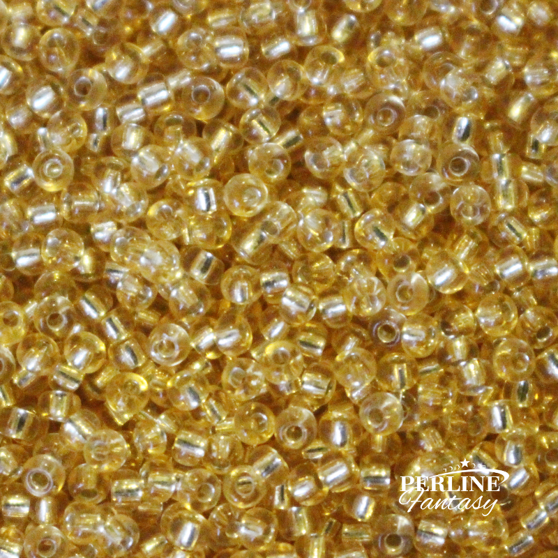 Rocailles Miyuki 11/0 Gold Silver Lined (3)