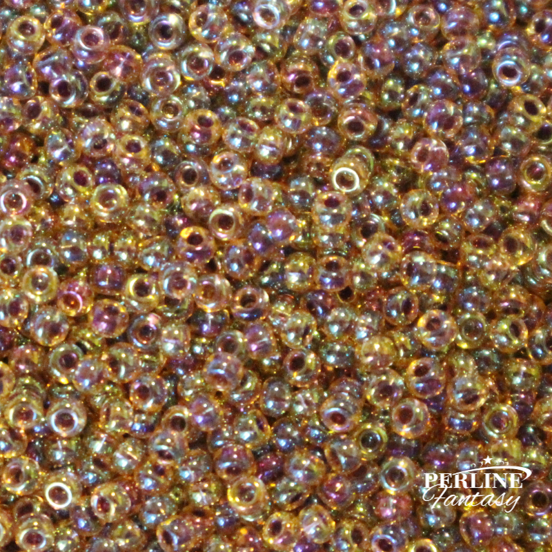 Rocailles Miyuki 11/0 Berry Lined Light Topaz AB (342)