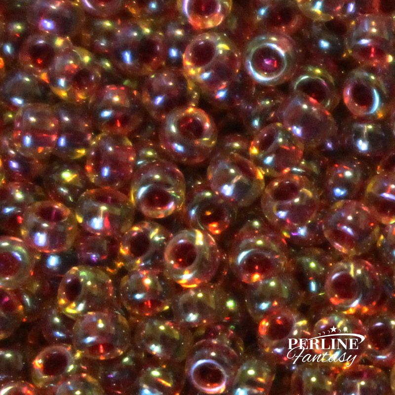 Rocailles Miyuki 11/0 Wine Lined Peridot Luster (336)