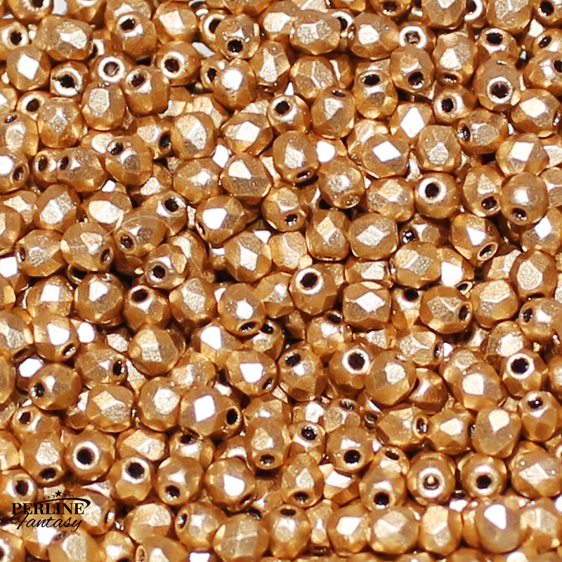 Mezzi Cristalli 3 Mm Aztec Gold