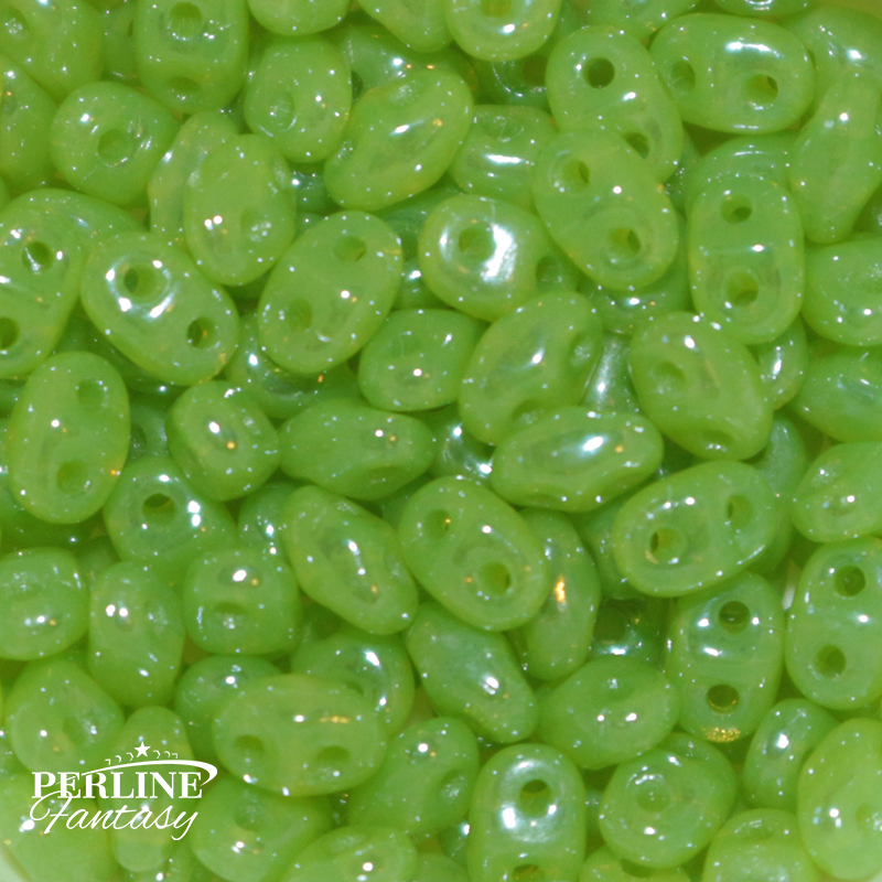 Miniduo Opal Green White Luster