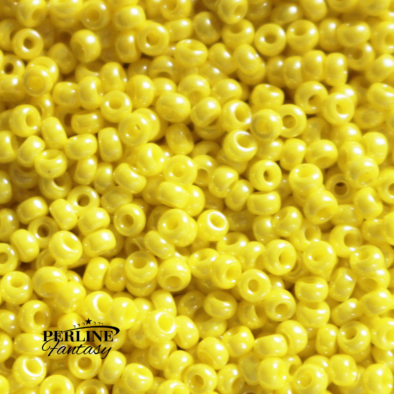 Rocailles Miyuki 11/0 Opaque Yellow Luster (422)