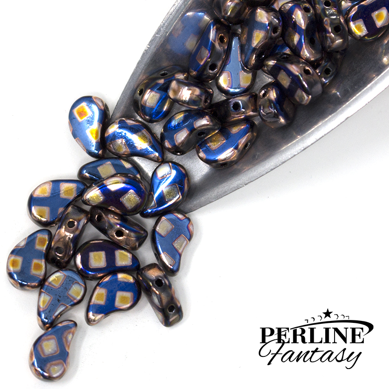 Paisley Duo Jet Blue Sun Cube
