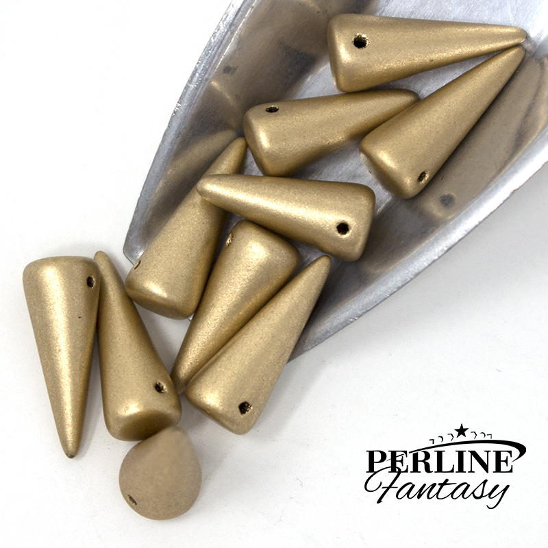 Spike Bead Aztec Gold 7 x 17 Mm Spike Bead Aztec Gold 7 x 17 Mm