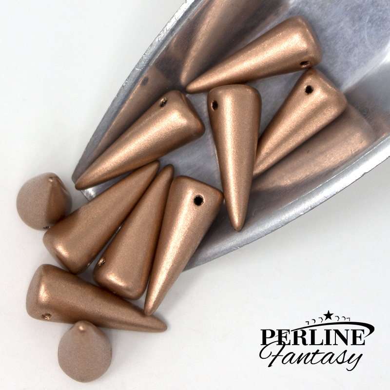 Spike Bead Vintage Copper 7 x 17 Mm
