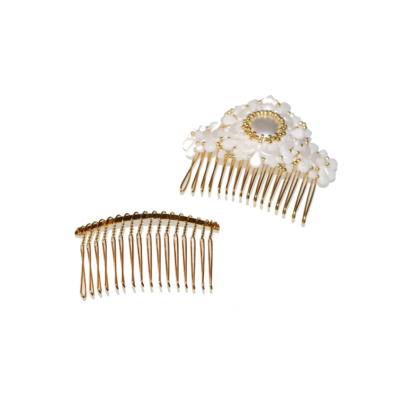 Pettinino Per Capelli Dorato 
