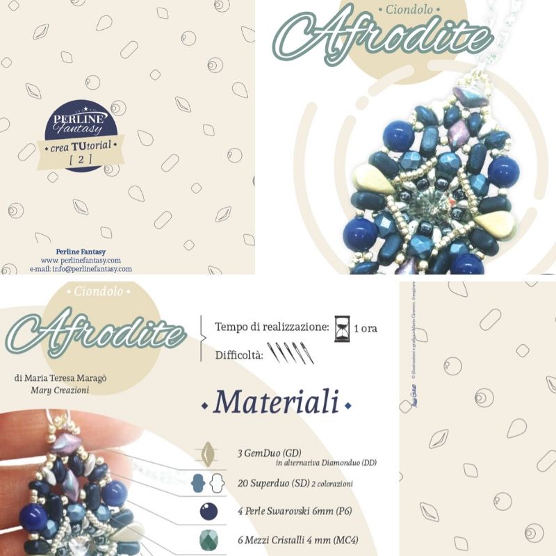 Schema Illustrativo Ciondolo ''Afrodite'' di Maria Teresa Maragò
